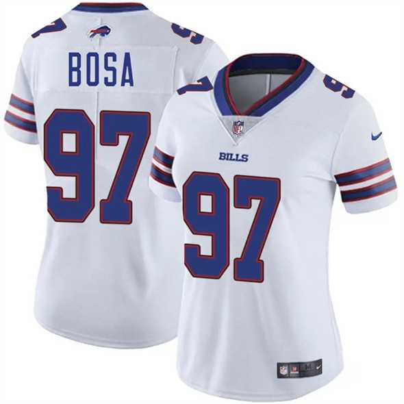 Women%27s Buffalo Bills #97 Joey Bosa White 2025 Vapor Stitched Jersey Dzhi->baltimore ravens->NFL Jersey